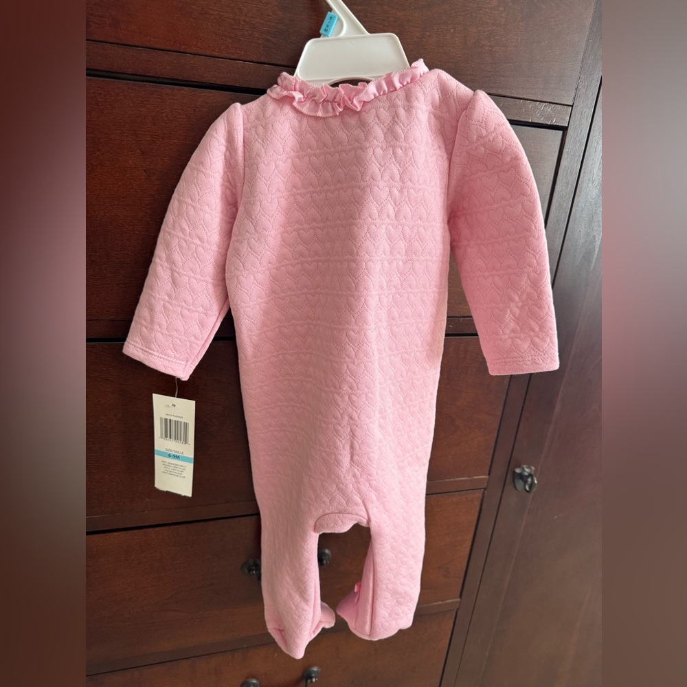Baby Guess Pink Quilted Footed Jumpsuit NWT - Picture 5 of 6